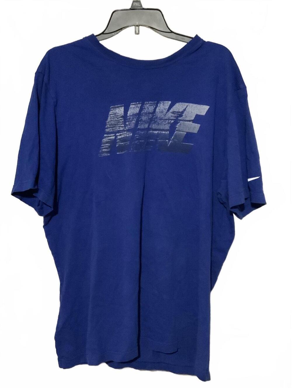 Nike Blue Casual T-Shirt with Logo